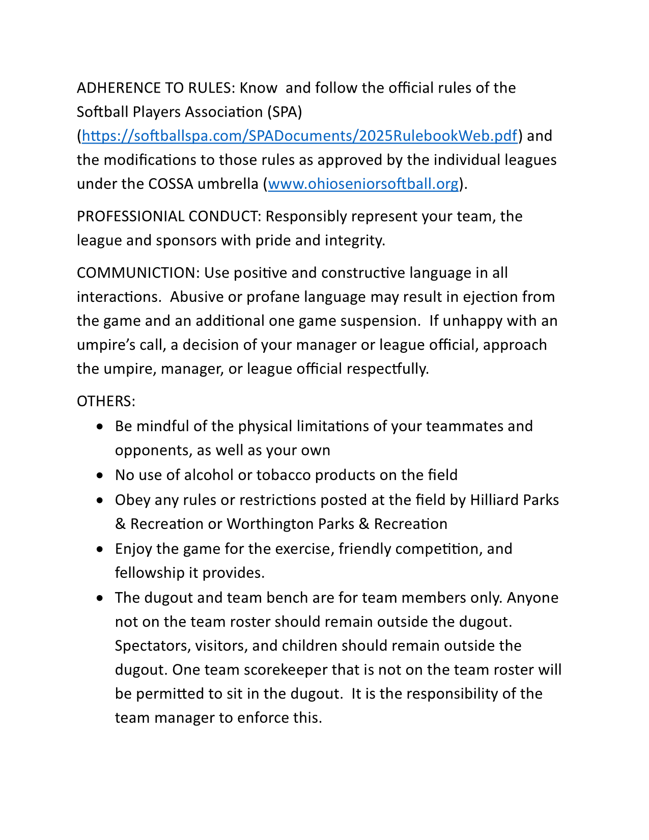 Code of Conduct page 2